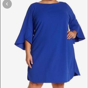 Vince Camuto tulip sleeved - crepe dress